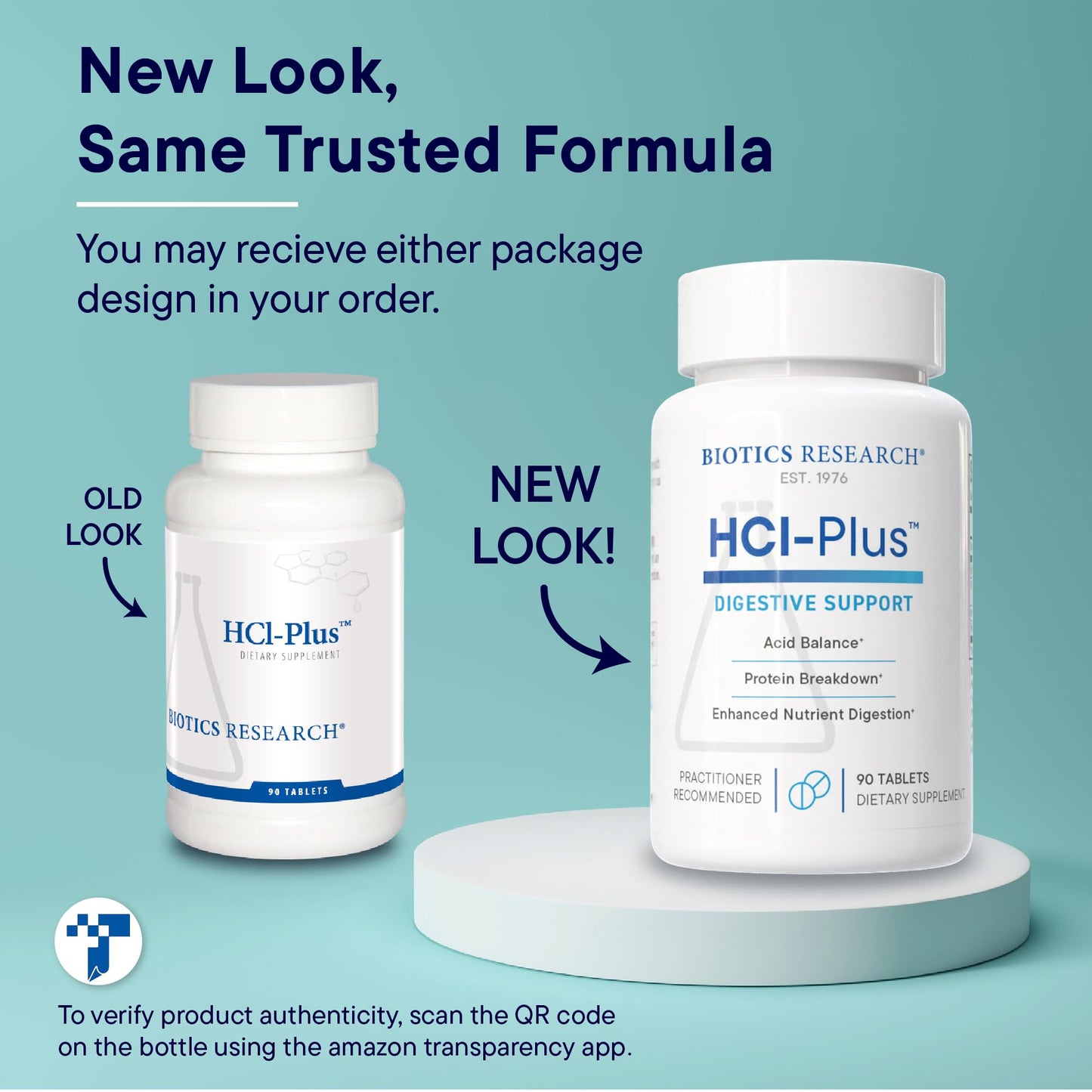 BIOTICS RESEARCH HCl Plus™, Supplies Betaine Hydrochloride, Pepsin, Glutamic Acid and More, Supports Healthy Digestion, 90 Tabs