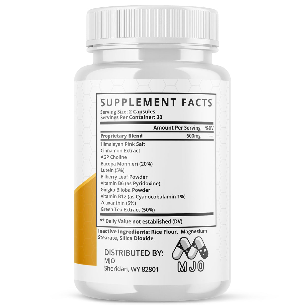 Memo Honey Capsules, MemoHoney Formula Supplement Pills 5-Pack 300 Capsules