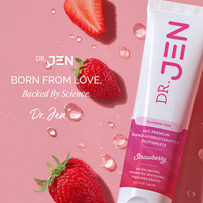 Dr. Jen Fluoride Free Toothpaste with 10% Premium Nano Hydroxyapatite
