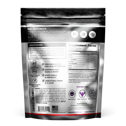 Total ISO Whey Isolate Protein Powder: Best Tasting Whey Protein Shake Featuring 100%