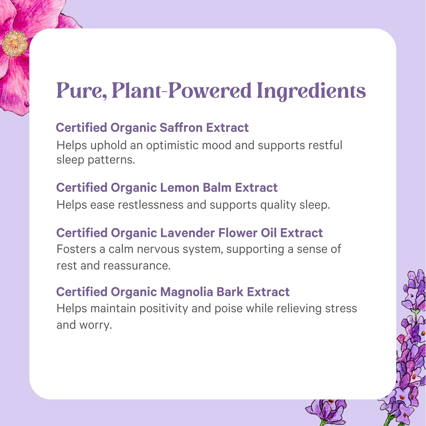 Pure Synergy Radiant Mood | Natural Mood and Sleep Supplement with Organic Saffron | with Saffron, Lemon Balm, and Magnolia Bark | for Sleep, and Stress Support (60 Capsules)