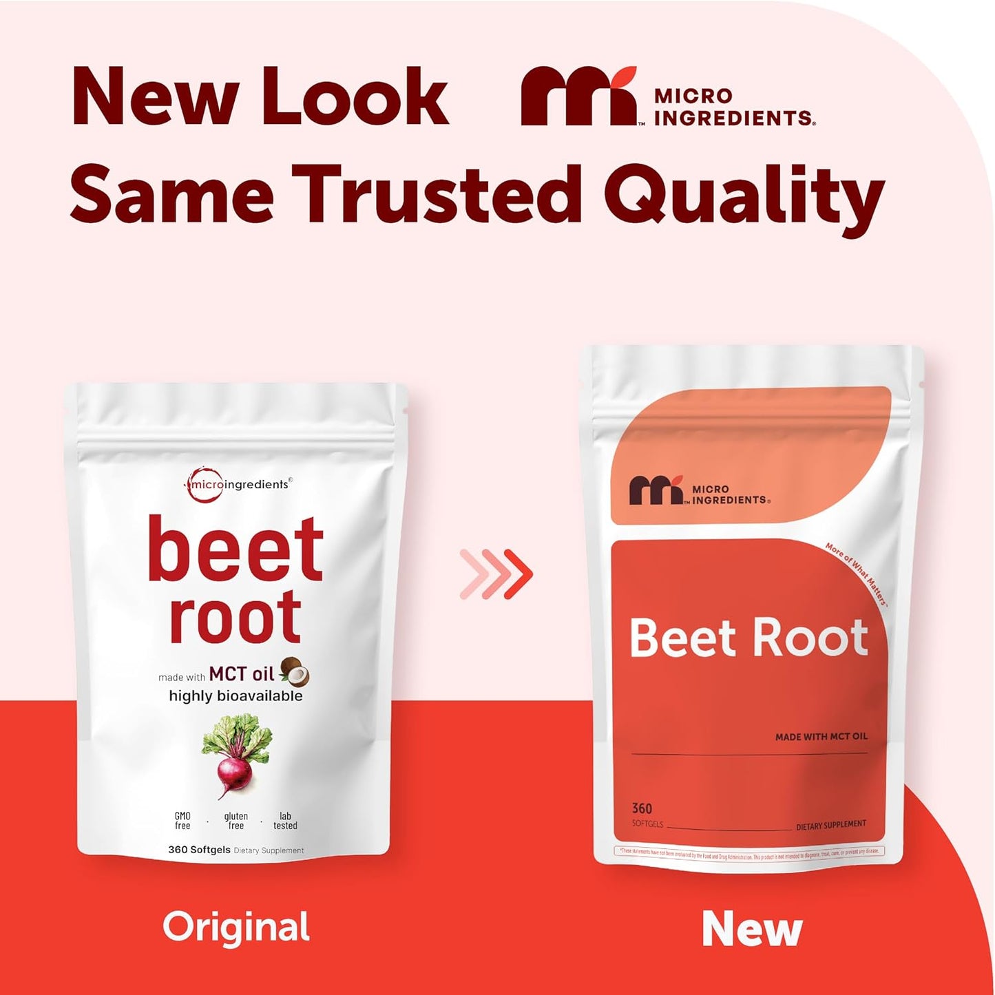 Micro Ingredients Beet Root Extract, 360 Softgels with MCT Oil | Natural Beet Root Source | Beetroot Supplements | Non-GMO