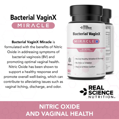 Real Science Nutrition Offers Bacterial VaginX Miracle - Nitric Oxide Enhanced Formulated