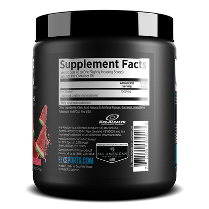 EFX Sports Kre-Alkalyn EFX Powder | pH Correct Creatine Monohydrate Powder Supple