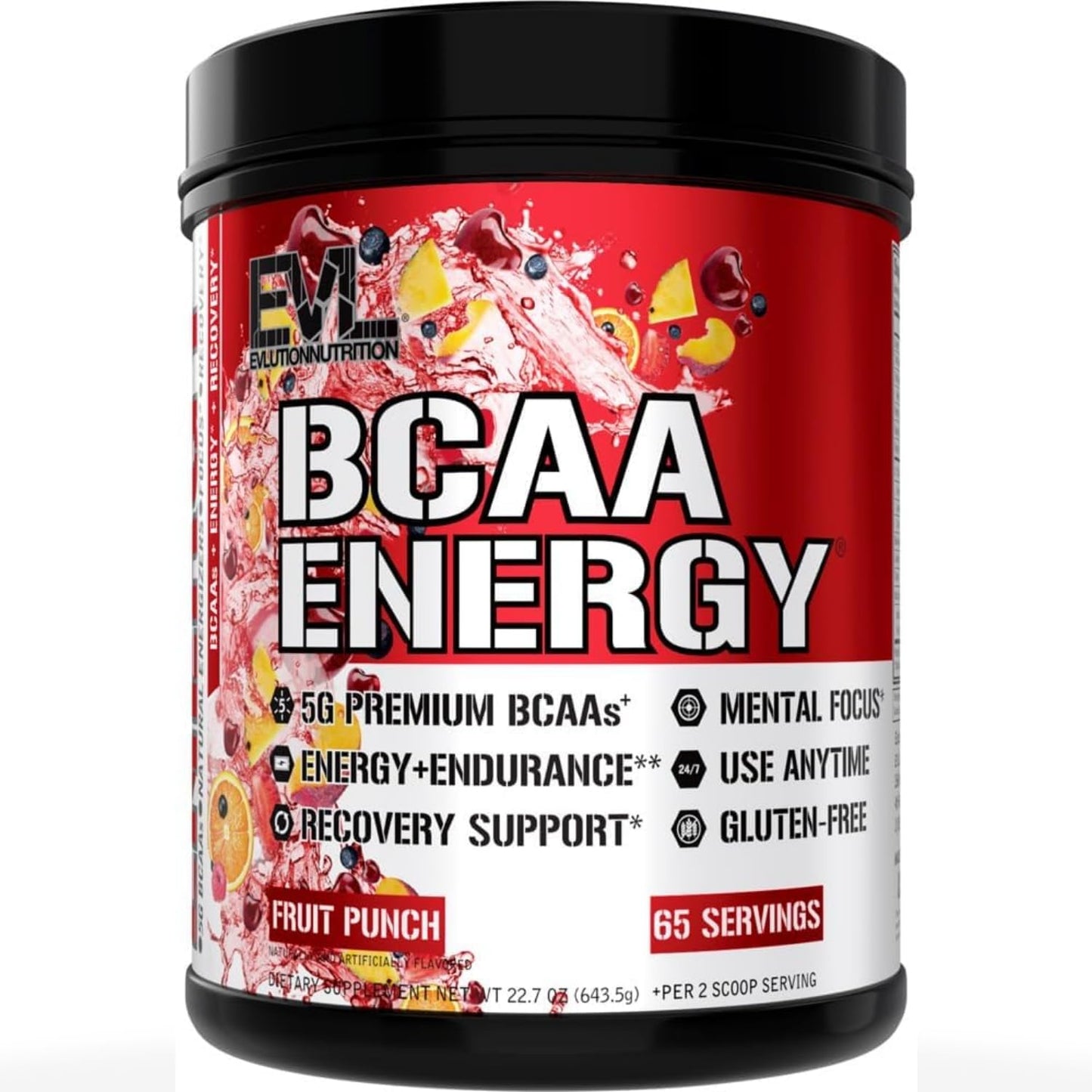 Evlution EVL BCAAs Amino Acids Powder - BCAA Energy Pre Workout Powder for Muscle Recovery Lean Growth and Endurance - Rehydrating Post Workout Recovery Drink with Natural Caffeine - Pink Lemonade