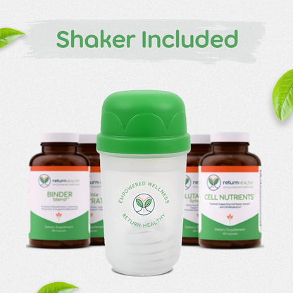 Cell Stabilization Kit - 5-in-1 Mitochondrial Supplements for Cellular Vitality, Gut Health & Brain Support - Health Essentials, Wellness Protocol - Non-GMO, Plant-Based, USA-Made