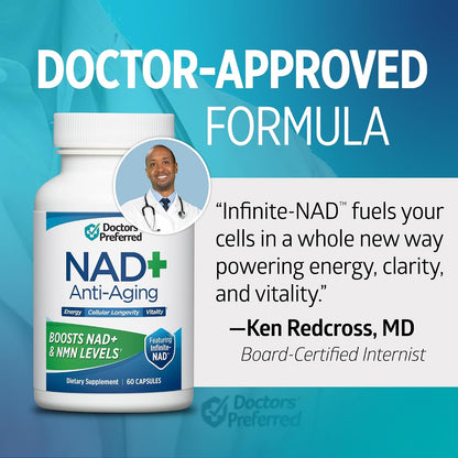 DOCTORS' PREFERRED Daily5 Multivitamin and NAD+ Anti-Aging Supplement