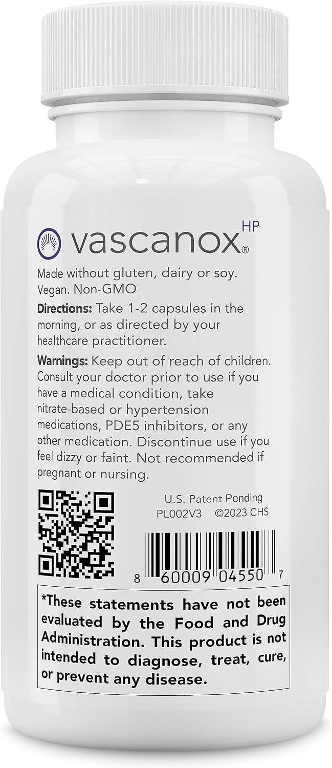 Calroy Vascanox HP, Next Generation Nitric Oxide Support, 60 Vegan Capsules