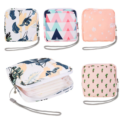 4Pcs Sanitary Napkin Storage Bag, Small Menstrual Period Bag Period Pouch Waterproof
