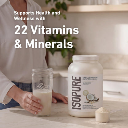 Isopure Zero Carb 100% Pure Whey Isolate Protein Powder, Gluten Free, With Vitamins, Cookies & Cream, 25g Protein Per Serving, 1 Lb, 15 Servings (Packaging May Vary)