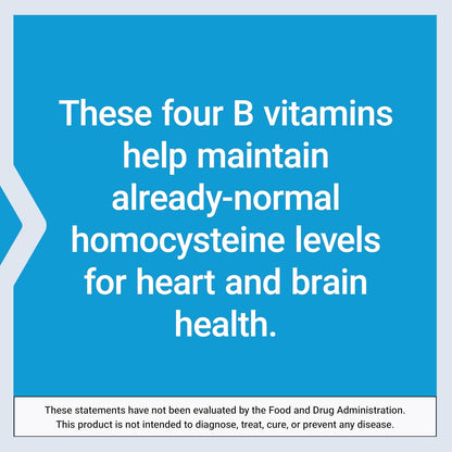 Life Extension Homocysteine Resist Vegetarian Capsules, 60 Count | Vitamin B2, B6, B12 & Folate as L-5-MTHF Support Heart & Brain Health, Once Daily, Gluten Free, Non-GMO & Vegetarian