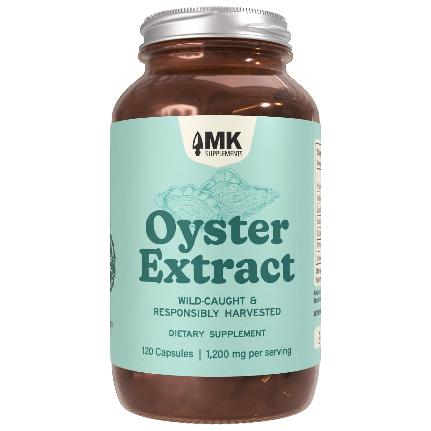 MK Supplements Wild Alaskan Sockeye Salmon Oil, Omega-3 EPA DHA | Tested for heavy metals/rancidity, 90 softgels, EPA and DHA per serving, astaxanthin, vitamins A and D, amber glass