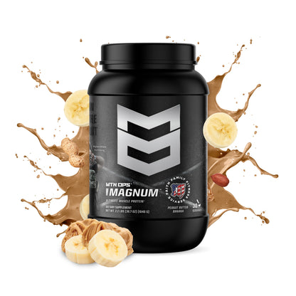 MTN OPS Magnum Protein Powder 23g Protein per Serving Whey Protein Blend with BCAAs Low Sugar Gluten Free 30 Servings Chocolate