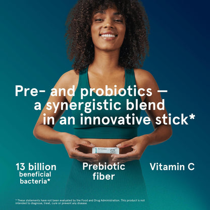 Puori Daily Probiotics & Prebiotics for Digetive & Gut Health - Immune Support Supplement with 13 Billion CFU & 4g Dietary Fiber - Shelf Stable for Bloating & Gas Relief