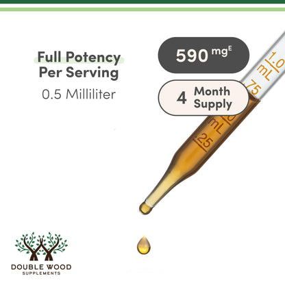 Double Wood Supplements Organic Lemon Balm Tincture - for Digestion & Relaxation 590mg - 2FL OZ, 120 Servings (Better Absorbed Than Capsules, Great for Lemon Balm Tea)