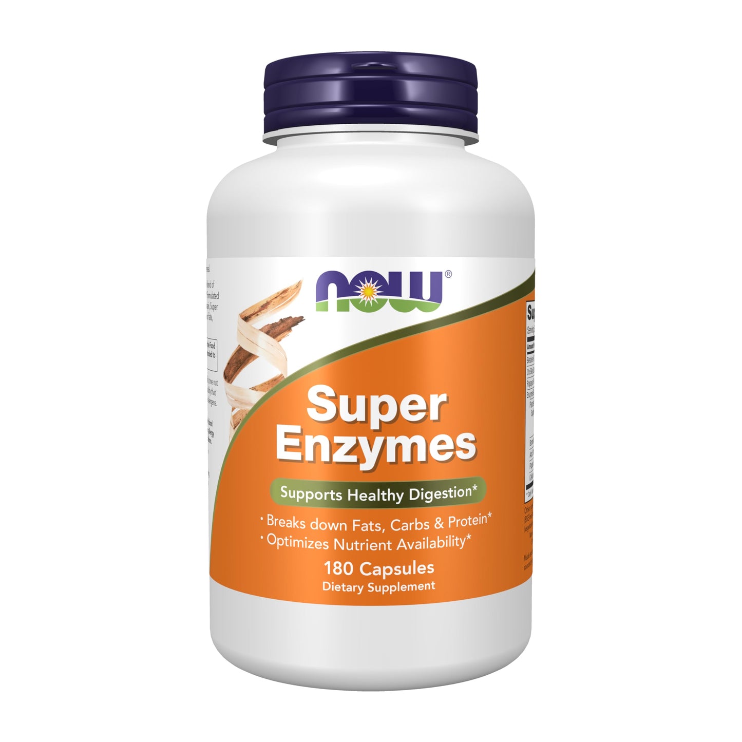 NOW Supplements, Super Enzymes, Formulated with Bromelain, Ox Bile, Pancreatin and Papain, Super Enzymes,90 Capsules
