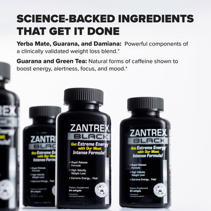 Zantrex Black - Weight Loss Supplement Pills - Weightloss Pills - Dietary Supplements