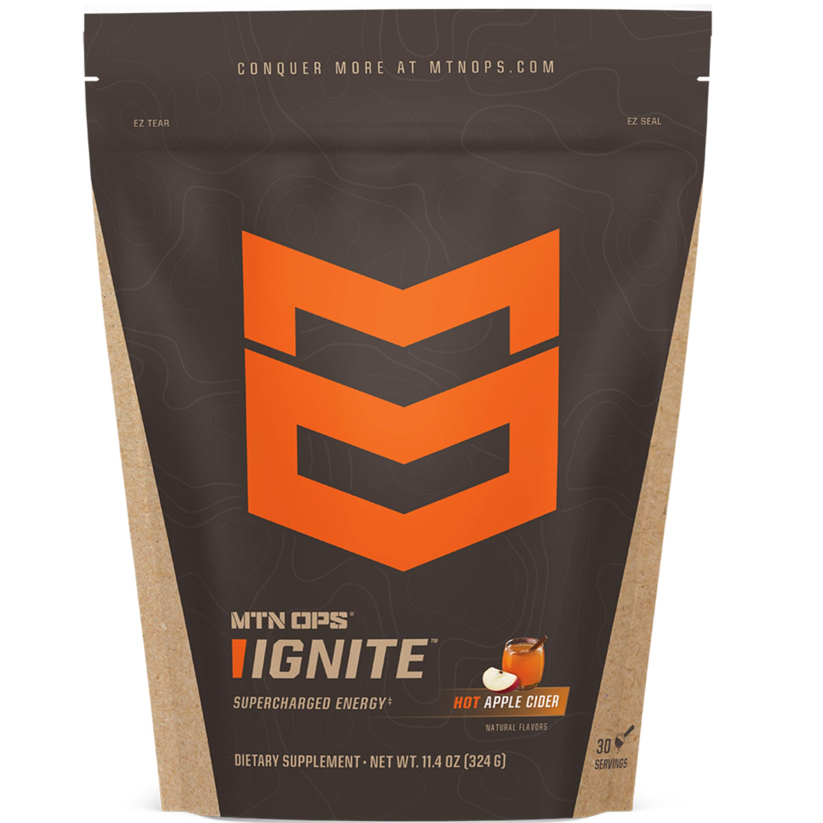 MTN OPS Hot Ignite Focus & Energy Coffee, Mountain Mocha