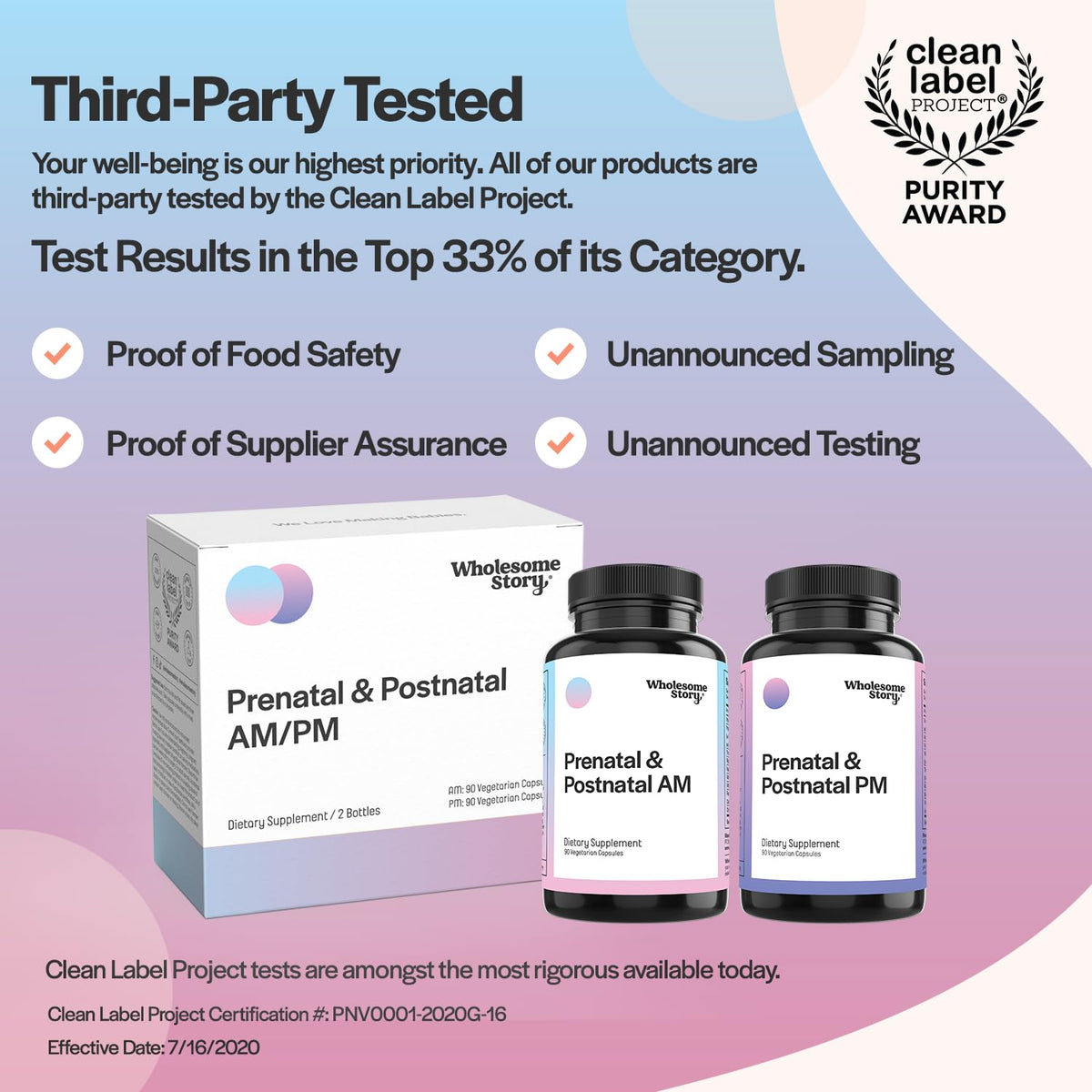 Premium Bioavailable Prenatal & Postnatal Vitamins for Women with DHA, Folate & Iron