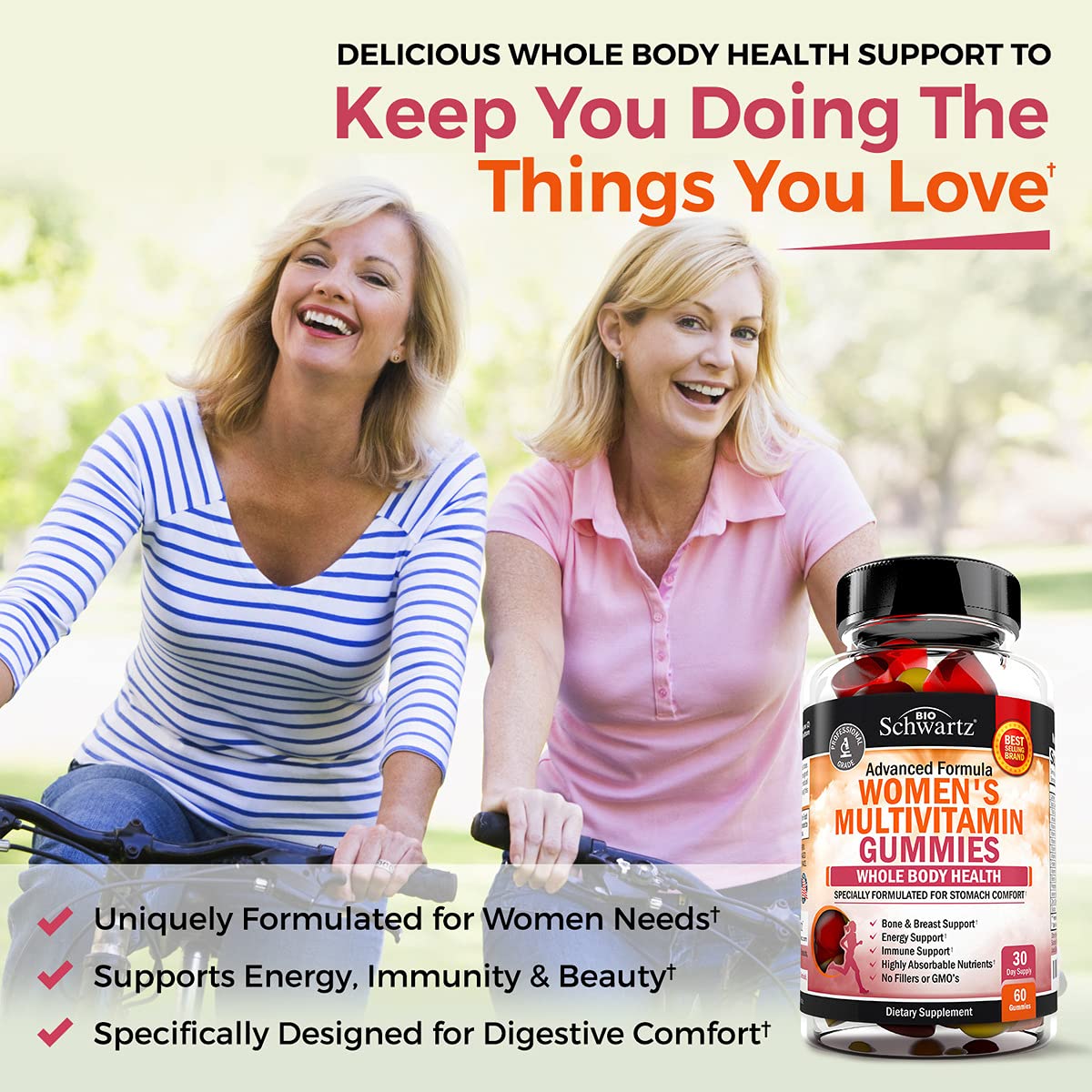 Daily Multivitamin for Women 50 & Over, 60 Capsules