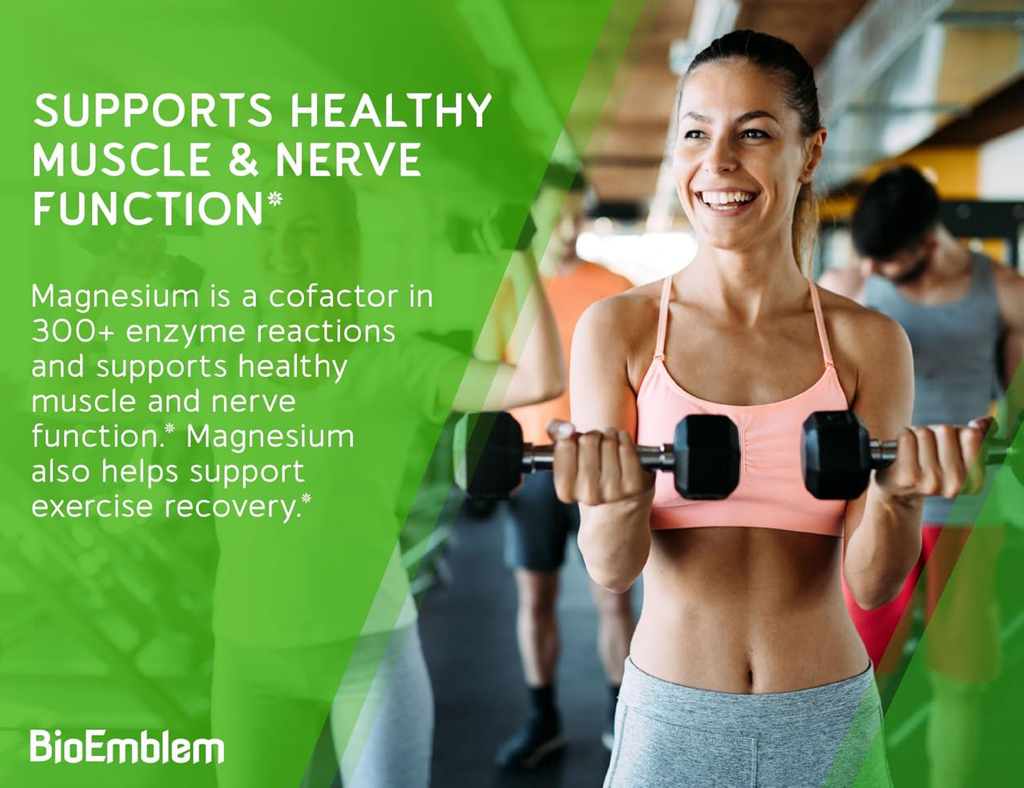 BioEmblem Triple Magnesium Complex Pair with Vitamin D3 K2