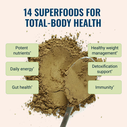 Live Conscious Beyond Greens Superfood Powder - Delicious Debloating Super Greens Powder - Matcha Greens Blend w/Chlorella, Echinacea, Probiotics for Immune Support & Energy