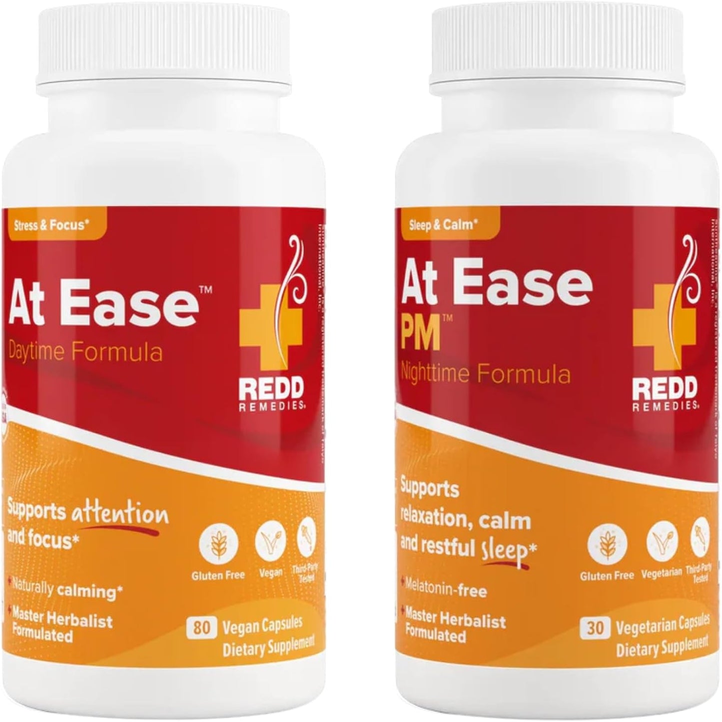 Redd Remedies at Ease, 80 Capsules, and at Ease PM, 30 Capsules