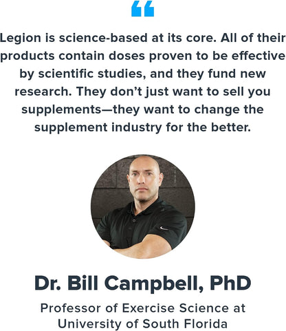LEGION Vitality – Natural Wellness Supplement w/BlueBoreal, Rhodiola Rosea, Co-Q10 & L-Ergothioneine –30 SVG