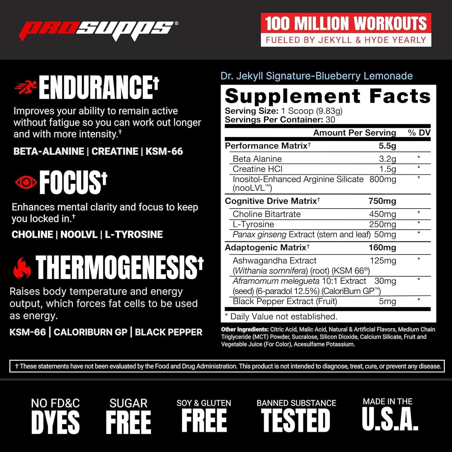 ProSupps L-Carnitine 3000 Stimulant Free Liquid Shots (31 Servings, Dragon Fruit) and Mr. Hyde Signature Series Pre-Workout Energy Powdered Drink (30 Servings, Blueberry Lemonade) Bundle