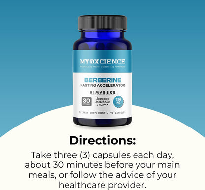 MYOXCIENCE Berberine Fasting Accelerator | Himaberb Berberine HCL with ALA (Alpha Lipoic Acid) and Biotin (90 Capsules)