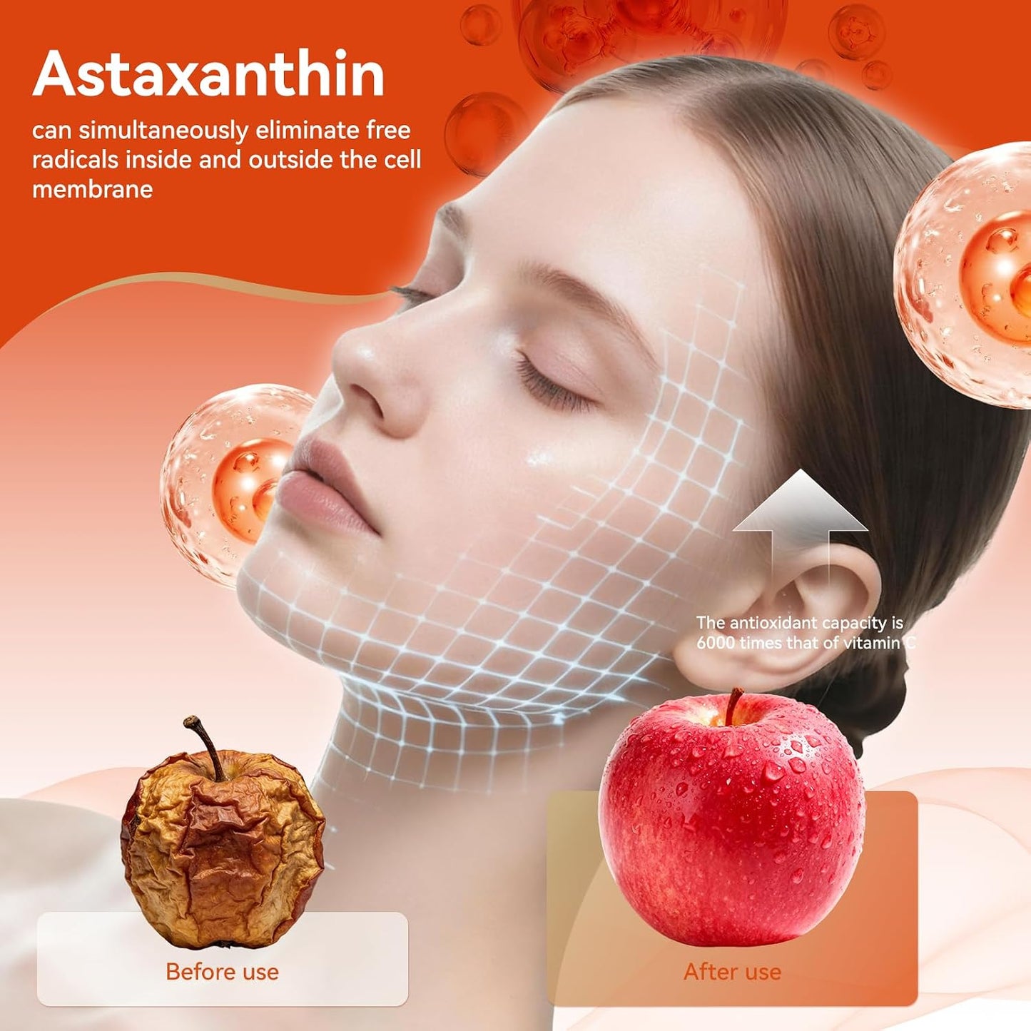 Astaxanthin 12mg Organic Easy to Swallow Astaxanthin Supplement 90 Softgels | Support Eye & Brain & Skin Health, Triple Strength, Fresh Microalgae Source, Organic Non-GMO, Gluten Free, No Soy, Vegan