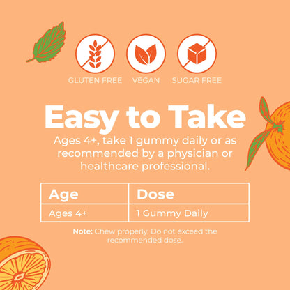 MARYRUTH'S Vegan Omega 3 Gummies for Kids 4 2 Month Supply | Sugar Free | Omega 3 Supplement with Vitamin C | Flaxseed Oil | Immune Support | Essential Nutrient ALA | No Fish Taste | 60 Count