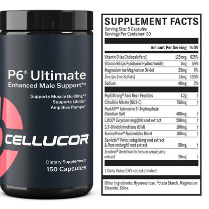 Cellucor P6 Ultimate - Enhanced Support for Men | Supports Muscle Growth & Strength