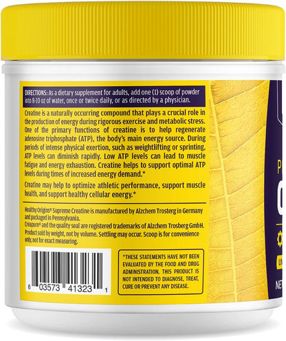 Healthy Origins Creatine Monohydrate Creapure Powder, 600g