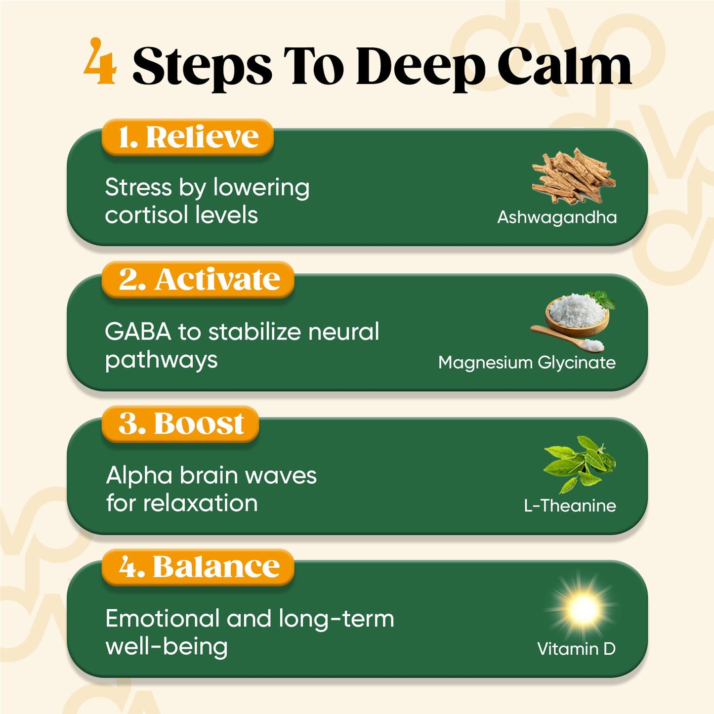 Venture Pal Calm Drink Mix, 12-in-1 Cortisol Reducer & Sleep Aid | Magnesium Glycinate, Ashwagandha, L-Theanine & Vitamin D, Calm Magnesium Powder for Relax & Focus, No Sugar, Non GMO