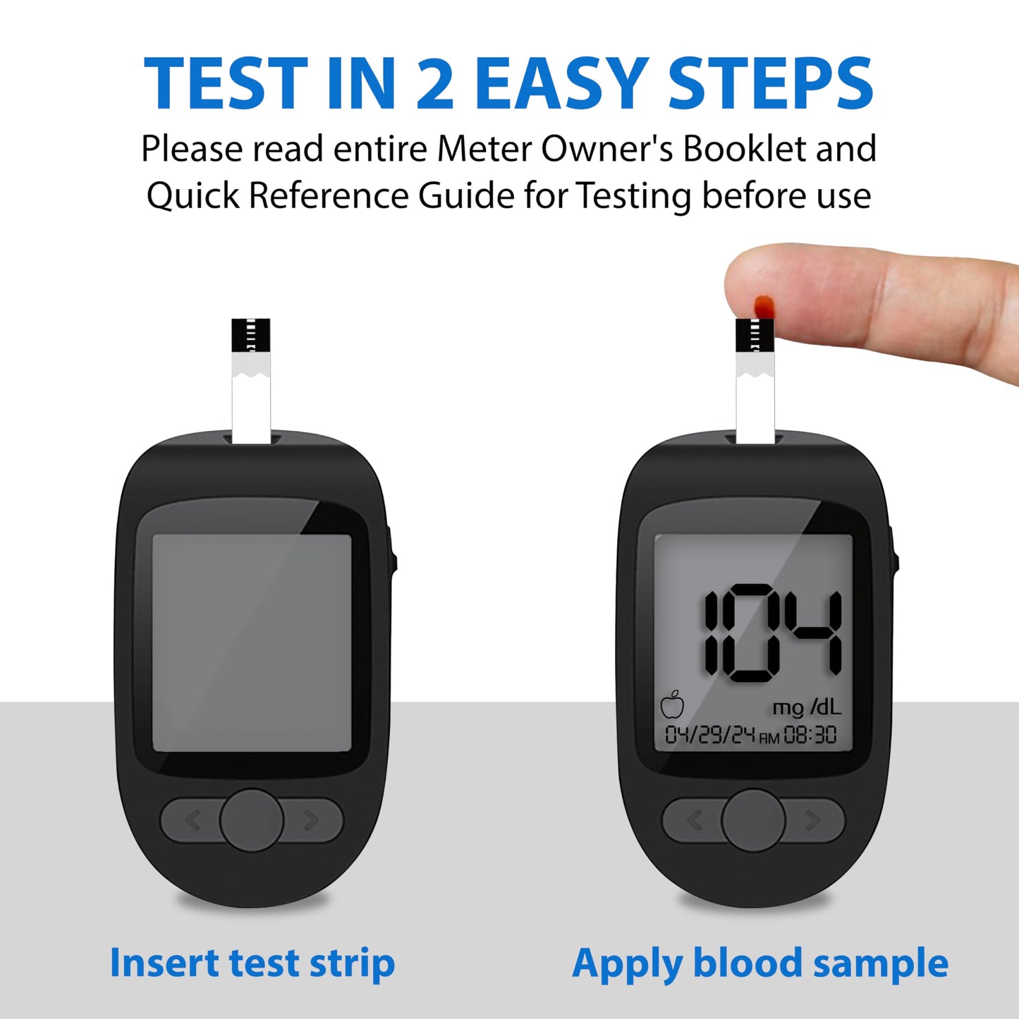 TRUENESS Blood Glucose Test Strips, 50 Count | Blood Glucose Test Strips Compatible with TRUENESS Family of Self Monitoring Blood Glucose Meters, Fast 5 Second Results