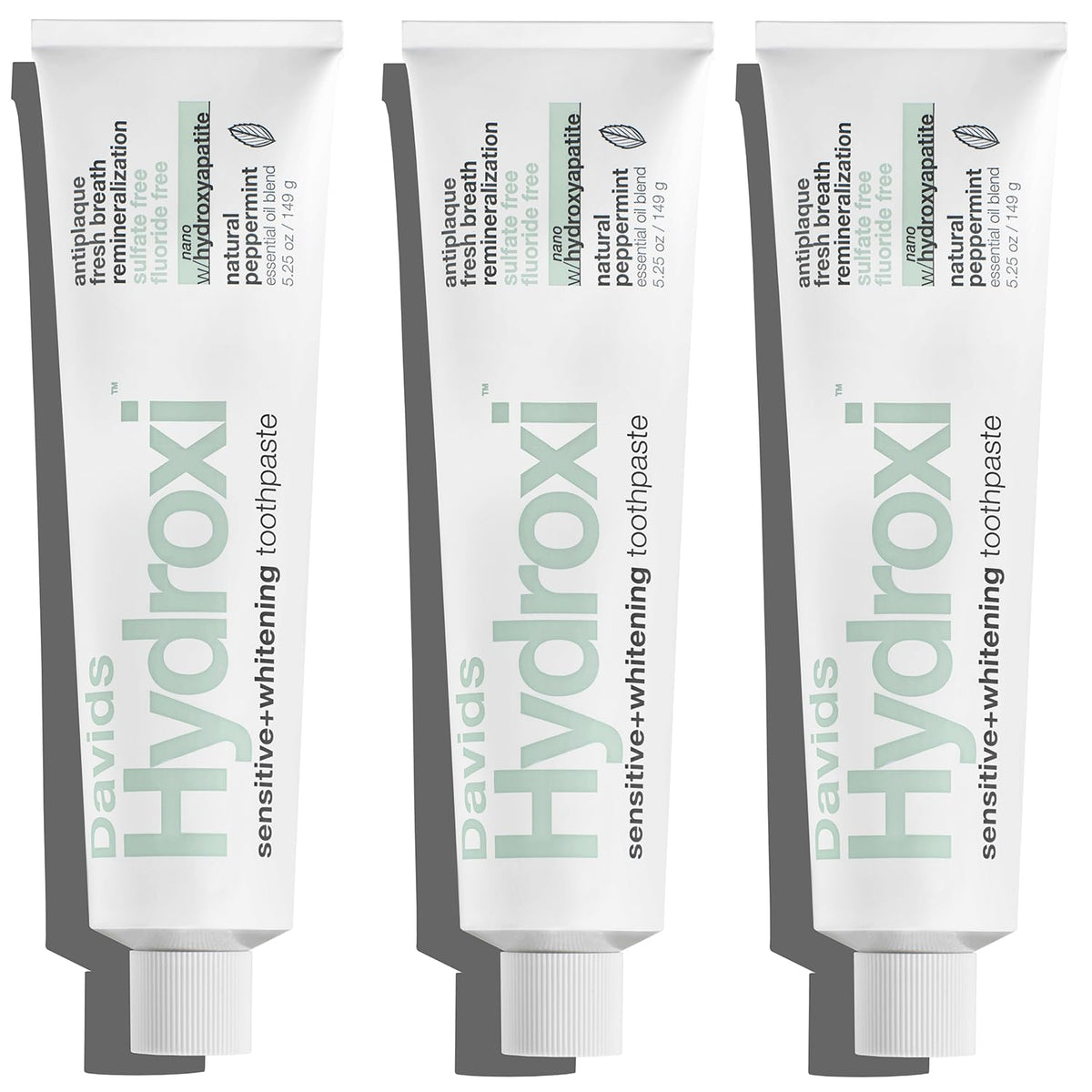 Davids Nano Hydroxyapatite Toothpaste Sensitive + Whitening Peppermint 4oz