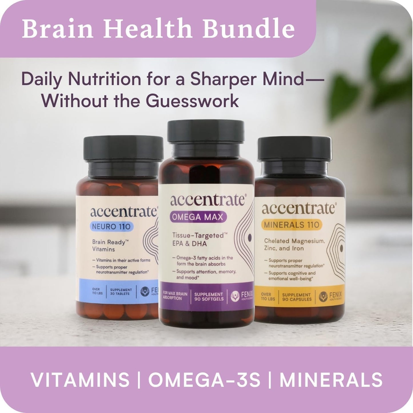 Omega Max w/LYSOVETA | High Potency LPC & Lyso-DHA Omega-3 Supplement | Brain Health, Focus & Mood | 6X Higher Absorption | Fish oil in the form the brain actually takes up, not just what the bloodstream carries. Supports focus and memory.