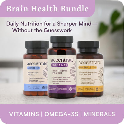 Omega Max w/LYSOVETA | High Potency LPC & Lyso-DHA Omega-3 Supplement | Brain Health, Focus & Mood | 6X Higher Absorption | Fish oil in the form the brain actually takes up, not just what the bloodstream carries. Supports focus and memory.