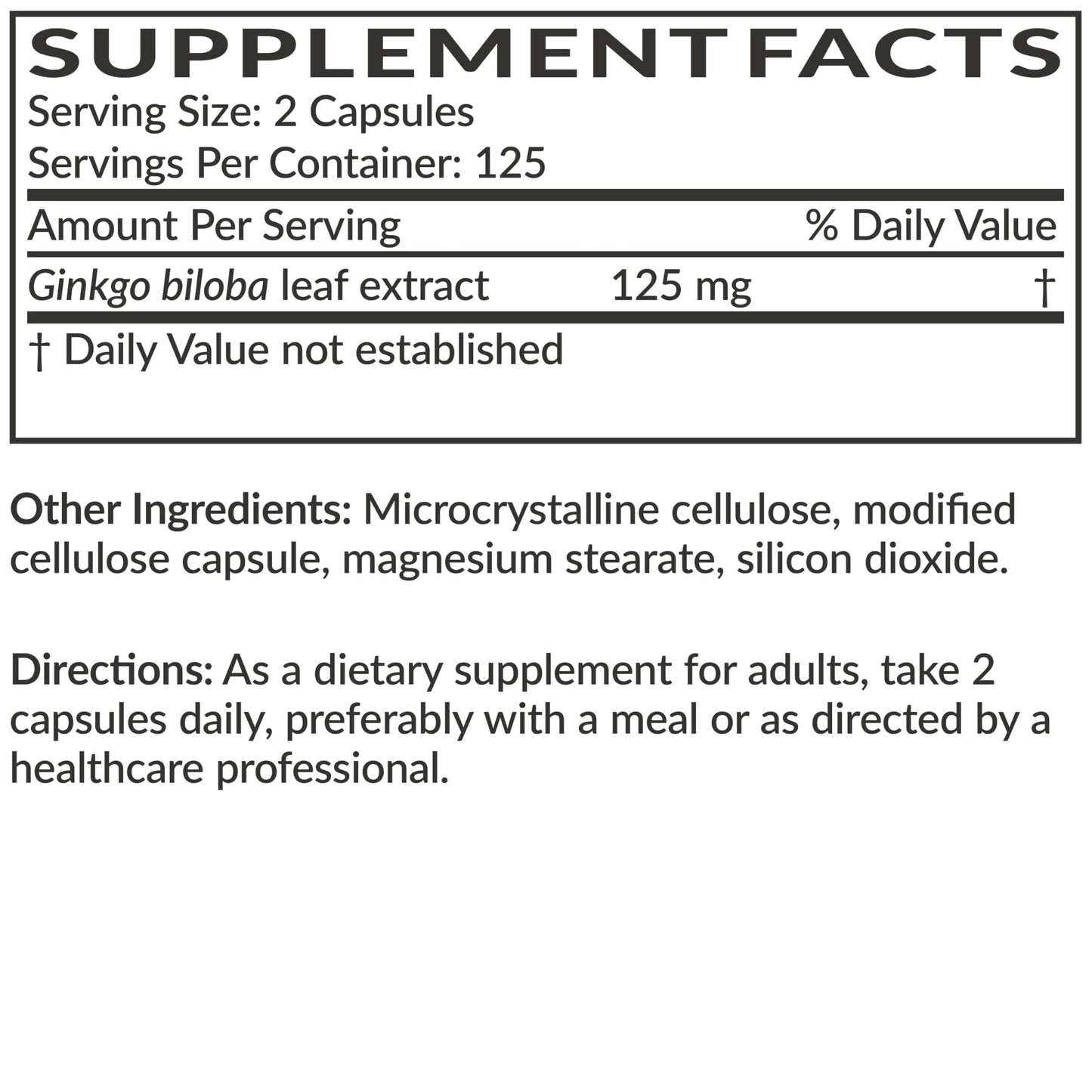 Futurebiotics Ginkgo Biloba Extra Strength Supports Brain Function & Memory Support, 120 Vegetarian Capsules