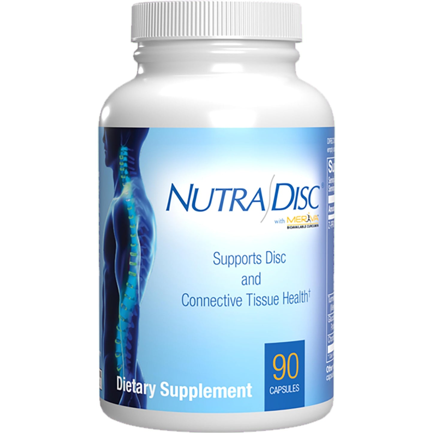 Nutra Disc & Joint Support Supplement - Clinically Formulated Restorative Cartilage Ligament and Tendon Supplement with Patented Meriva Curcumin & Glucosamine and Chondroitin for Adults - 90 Servings