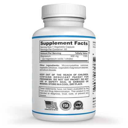 Milamiamor High Potency Magnesium | Whole Body Support | Heart, Nerve and Bone