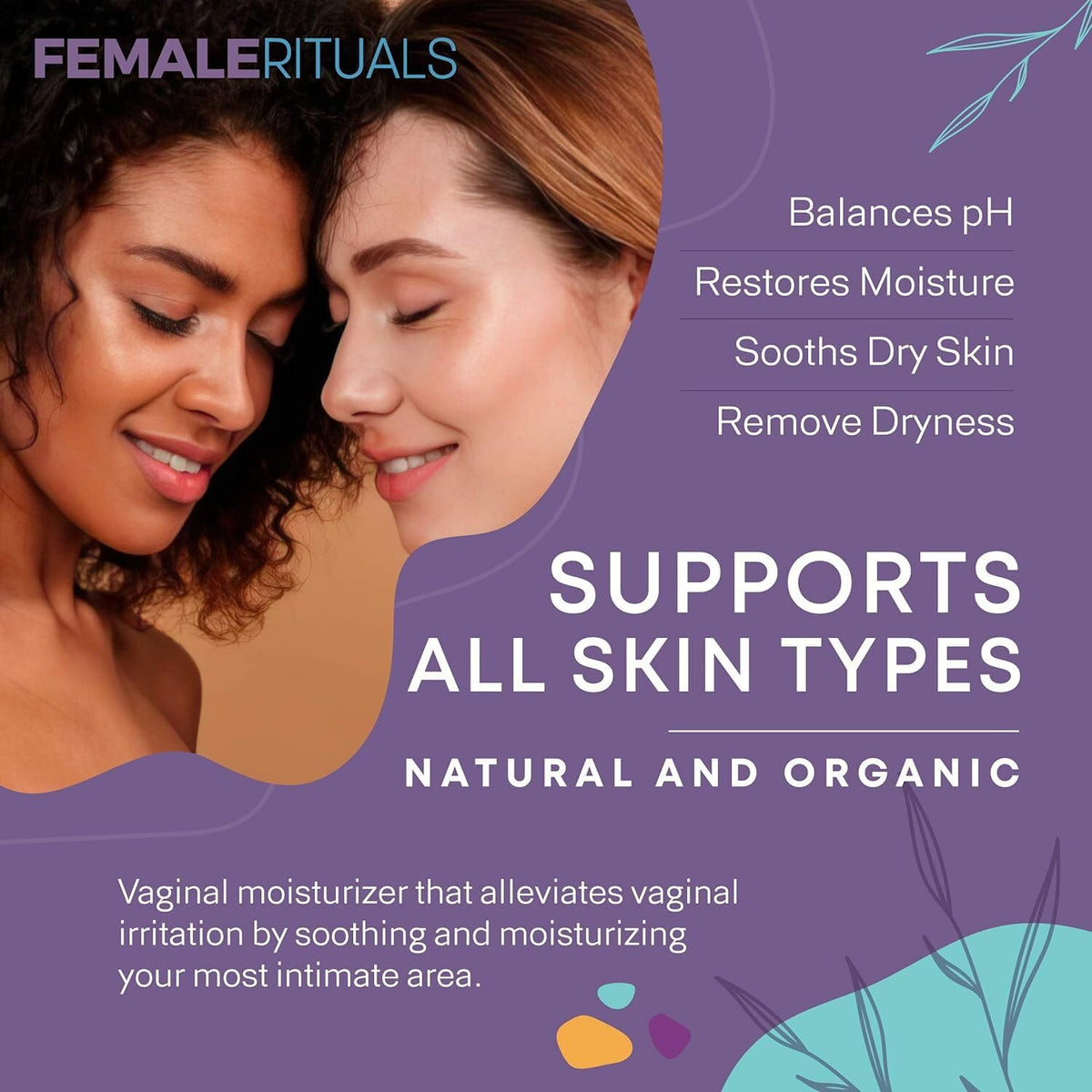 FEMALE RITUALS Vulva Moisturizing Cream - Vulva Care Balm - Clinically Tested Vaginal Moisturizer