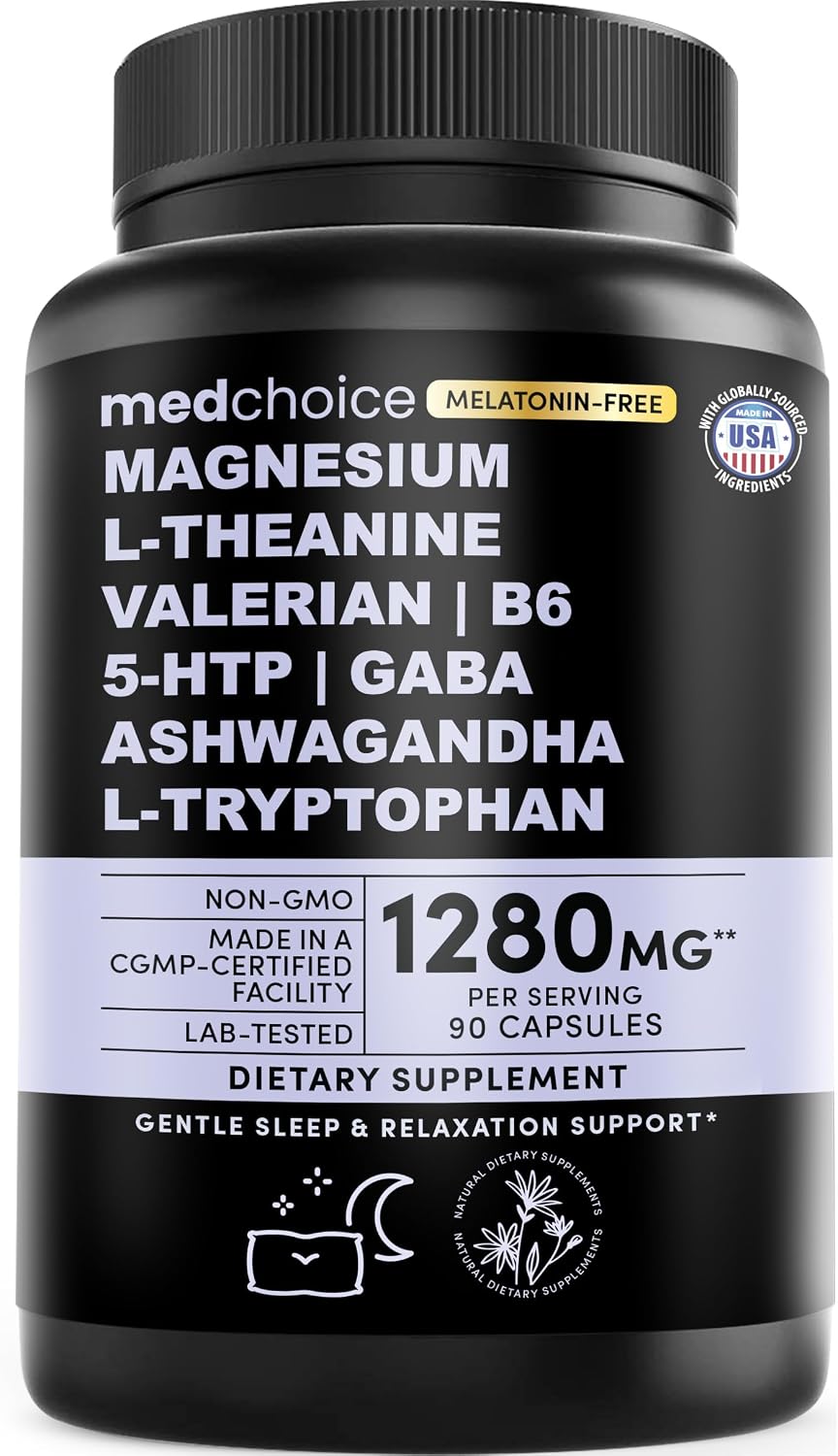 MEDCHOICE 12-in-1 Melatonin-Free Sleep Support Capsules, 90ct