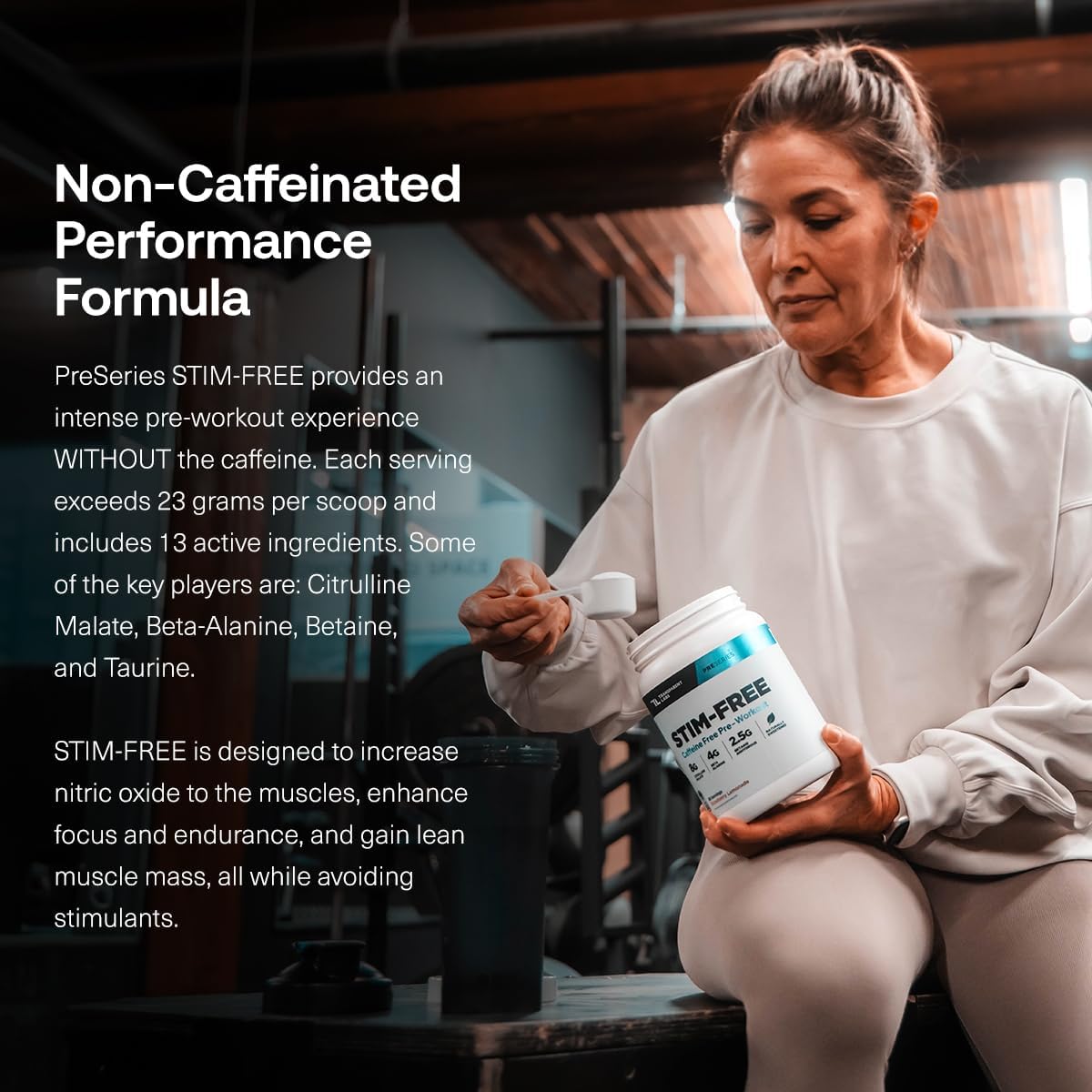 Transparent Labs Stim-Free Pre-Workout Powder (30 Servings, Strawberry Lemonade) & Hydrate Electrolytes Powder (40 Servings, Peach Mango)