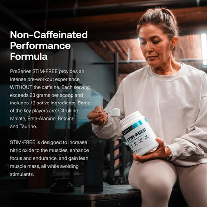 Transparent Labs Stim-Free Pre-Workout Powder (30 Servings, Strawberry Lemonade) & Hydrate Electrolytes Powder (40 Servings, Peach Mango)