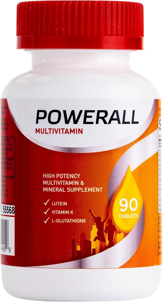 Basic Brands PowerAll Multivitamin Eye Vitamins, 90 Count | Lutein for Adults
