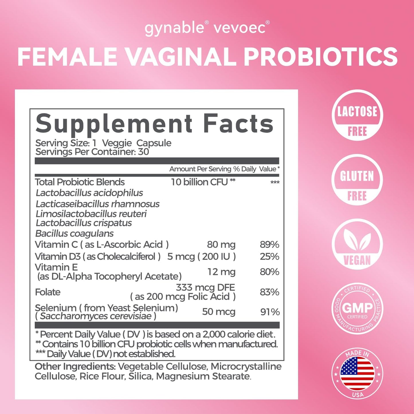 Gynable Female Vaginal Probiotic for Women's Health Bundle (Pack of 2) - Vaginal & Urinary Health Support