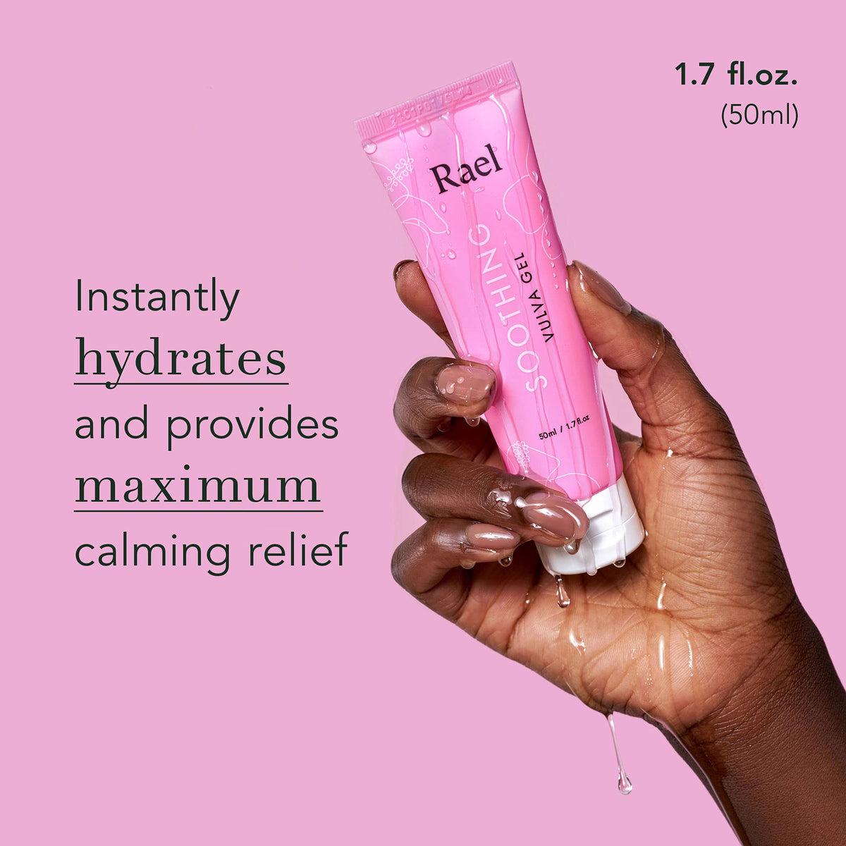 Rael Vaginal Moisturizer, Soothing Vulva Gel - pH Balance Intimate Skin Care for Women, All Skin Types