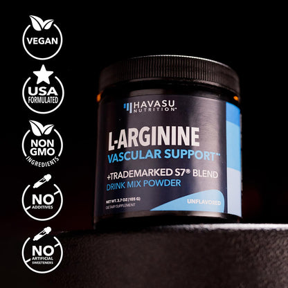 L-Arginine with L-Citrulline Powder, Nitric Oxide Supplement, Mixed Berry | Vegan, Non-GMO Pre and Post Workout Support Powder for Endurance & Recovery, L-Arginine, L-Citrulline, Beet-Root, 30 Servings